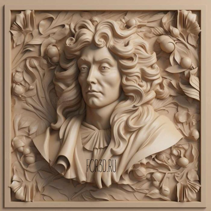 Henry Purcell 3 stl model for CNC